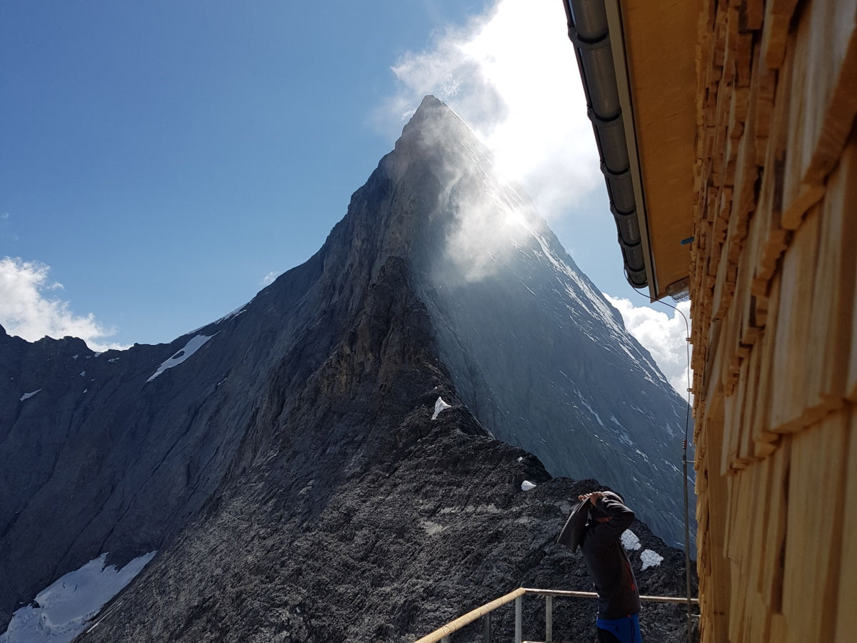 La parete dell'Eiger, ai miei piedi